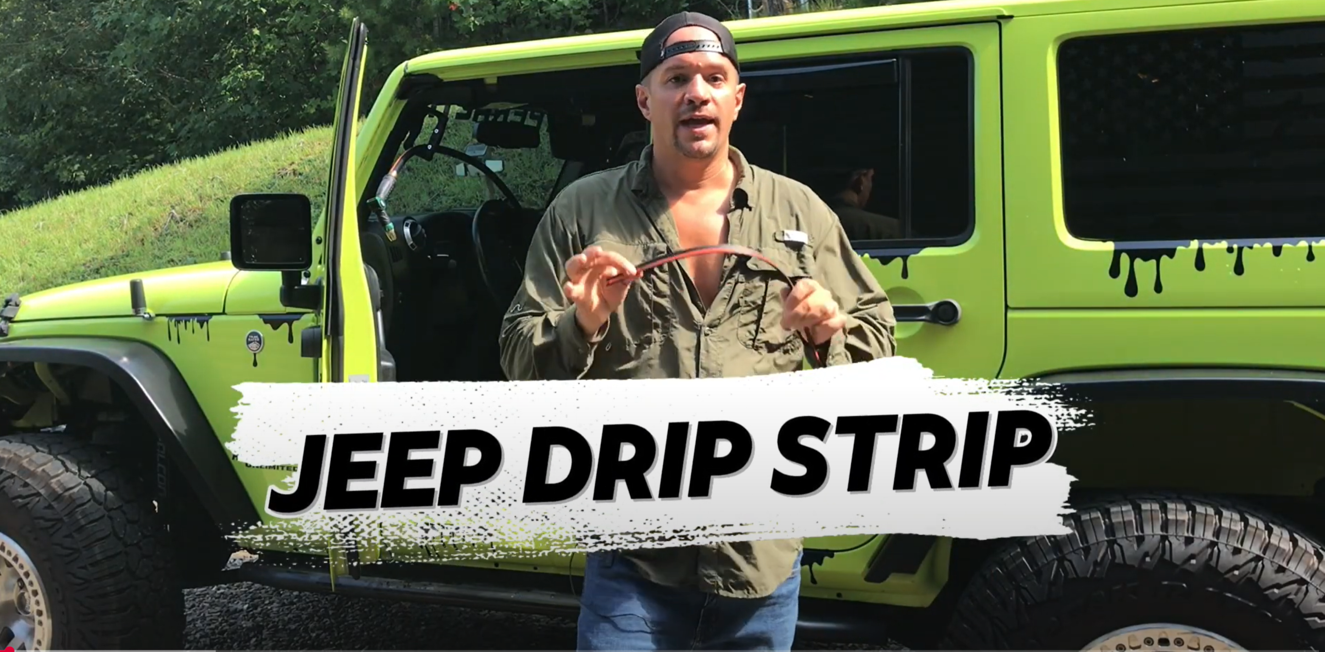 Load video: jeep wrangler jeep drip strip